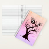 Crazy Tree Creature Ink Art Pink Fantasy Notizblock (Innen)