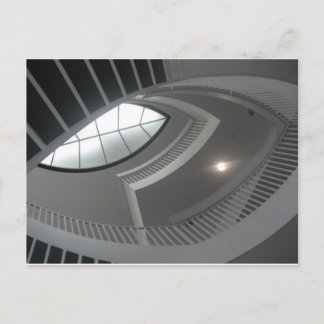 Crazy Treppe nach oben Postkarte