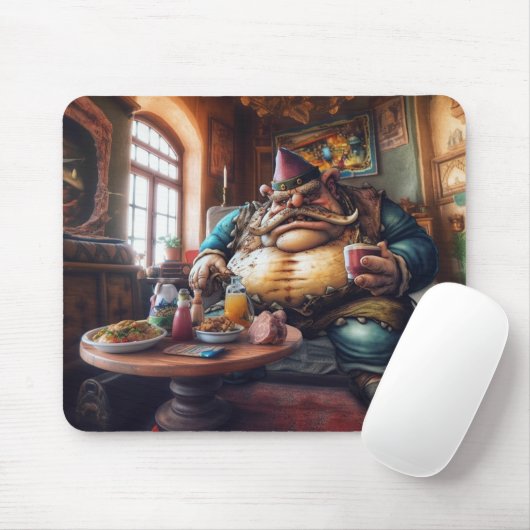 Crazy Troll Man Mousepad (Mit Mouse)