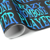 Crazy Trombone Player Geschenkpapier (Rolleneckpunkt)
