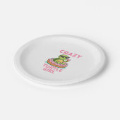 Crazy Turtle Girl Pappteller (Schrägansicht)