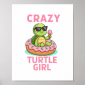 Crazy Turtle Girl Poster (Vorne)