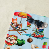 Crazy über den Sommer Strandtuch (Beispiel)