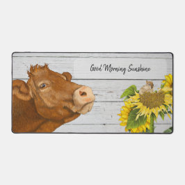 Crazy über die Farm Desk Mat - Niedliche Kuh & Chi Schreibtischunterlage