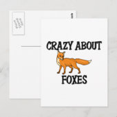Crazy über Foxes Postkarte (Vorne/Hinten)
