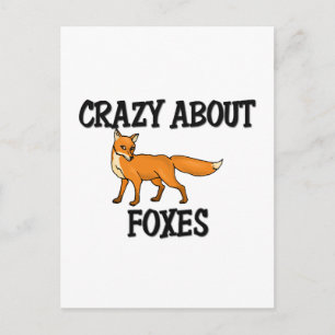 Crazy über Foxes Postkarte