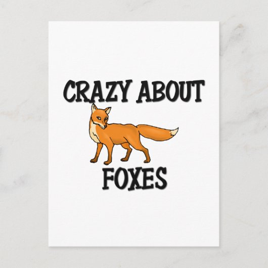 Crazy über Foxes Postkarte (Vorderseite)