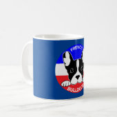 Crazy über französische BullHunde - Mins Hunde des Kaffeetasse (Vorderseite Links)