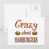 Crazy über Hamburgers Postkarte (Vorne/Hinten)