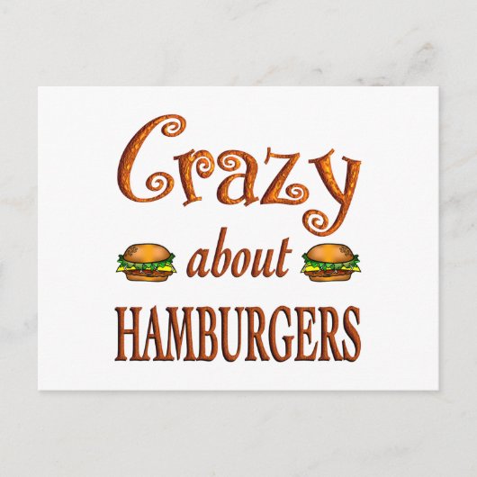 Crazy über Hamburgers Postkarte (Vorderseite)