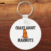 Crazy über Marmots Schlüsselanhänger (Vorderseite)