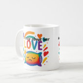 Crazy über sie kaffeetasse (Vorderseite Links)