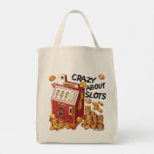 Crazy über Slots Tragetasche (Rückseite)