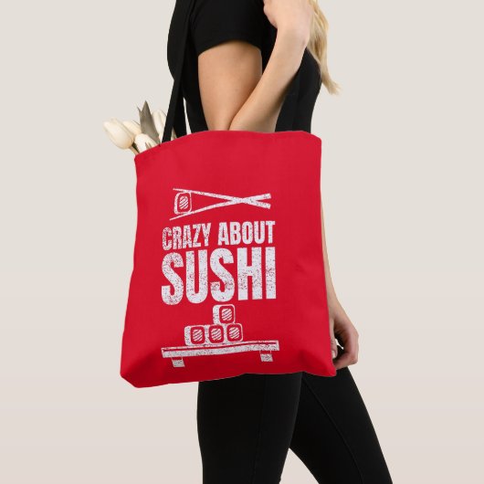Crazy über Sushi Tote Bag Tasche (Von Nahem)