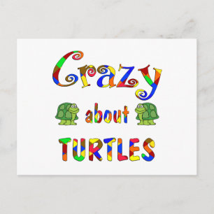 Crazy über Turtles Postkarte