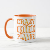 Crazy Ukulele Player Tasse (Links)