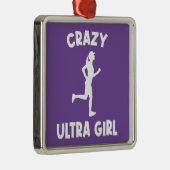 Crazy Ultra Running Girl Ornament Aus Metall (Rechts)