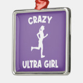 Crazy Ultra Running Girl Ornament Aus Metall (Links)