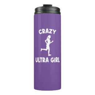 Crazy Ultra Running Girl Thermosbecher