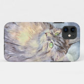 Crazy und Adorable Kitty Case-Mate iPhone Hülle (Rückseite (Horizontal))