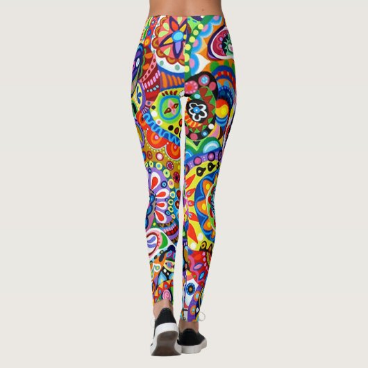 Crazy und farbig leggings (Rückseite)