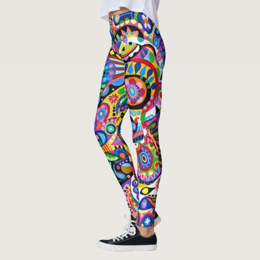 Crazy und farbig leggings (Links)