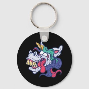 Crazy Unicorn Schlüsselanhänger