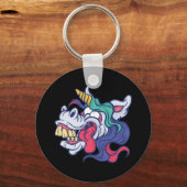 Crazy Unicorn Schlüsselanhänger (Vorderseite)