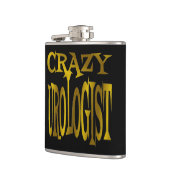 Crazy Urologist in Gold Tones Flachmann (Links)