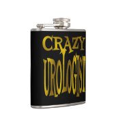 Crazy Urologist in Gold Tones Flachmann (Rechts)