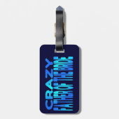 Crazy Vater der Braut Gepäckanhänger (Rückseite vertikal)