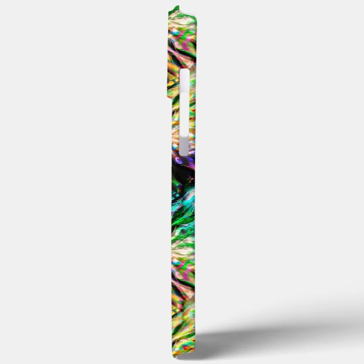 Crazy verbrannte bunt Textur, abstrakte Quadrate Case-Mate iPhone Hülle (Rückseite / Links)