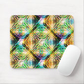 Crazy verbrannte bunt Textur, abstrakte Quadrate Mousepad (Mit Mouse)