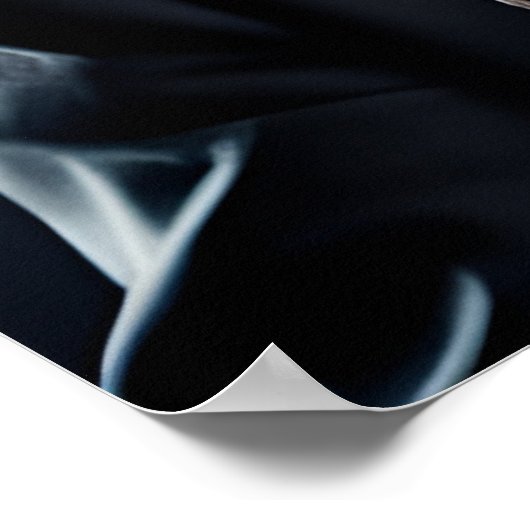 Crazy verrückter Professor mit Bart Poster (Ecke)