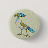 Crazy Vogel Button (Vorderseite)
