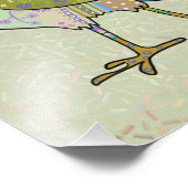 Crazy Vogel  Fotodruck (Ecke)