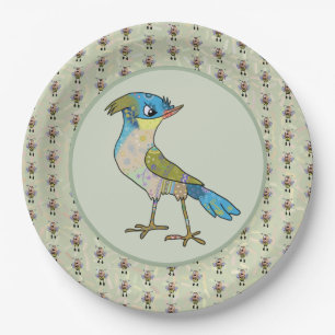 Crazy Vogel Pappteller
