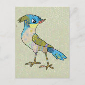 Crazy Vogel Postkarte (Vorderseite)