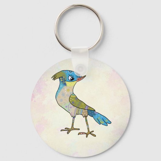 Crazy Vogel Schlüsselanhänger (Vorderseite)