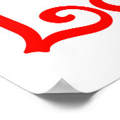 Crazy-Vogelfrau Poster (Ecke)