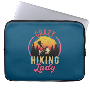 Crazy Wanderdame, Frauengebirge Lieben Wandern Laptopschutzhülle