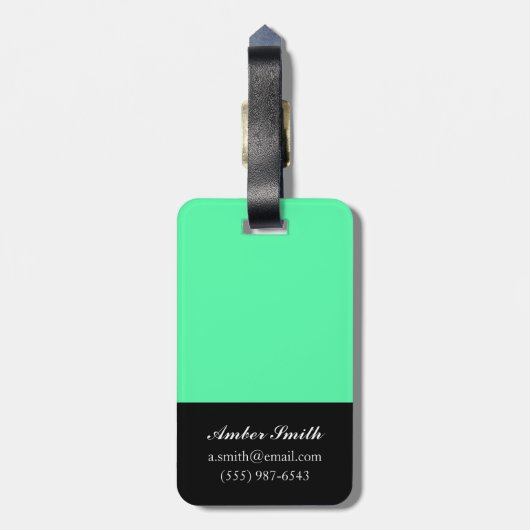 Crazy Waves Gepäckanhänger (Rückseite vertikal)