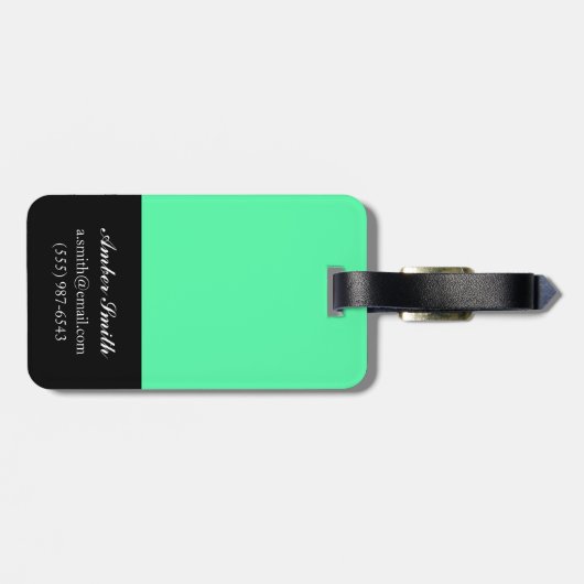 Crazy Waves Gepäckanhänger (Rückseite horizontal)