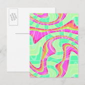 Crazy Waves Postkarte (Vorne/Hinten)