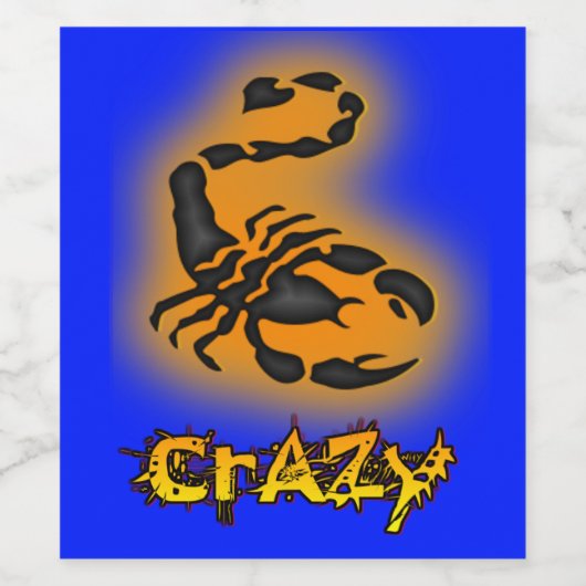 Crazy Weinetikett (Einzelnes Label)