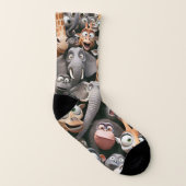 Crazy Wildlife Group Socken (Rechts - Außen)