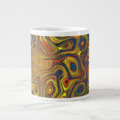 Crazy Wirbel Jumbo-Tasse, abstraktes Design Jumbo-Tasse (Vorderseite)