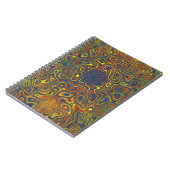Crazy Wirbel Spiral Notebook, abstraktes Design Notizblock (Linke Seite)