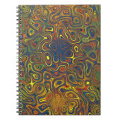 Crazy Wirbel Spiral Notebook, abstraktes Design Notizblock (Vorderseite)