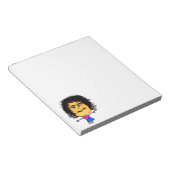 Crazy Woman Cartoon Notizblock (angewinkelt)